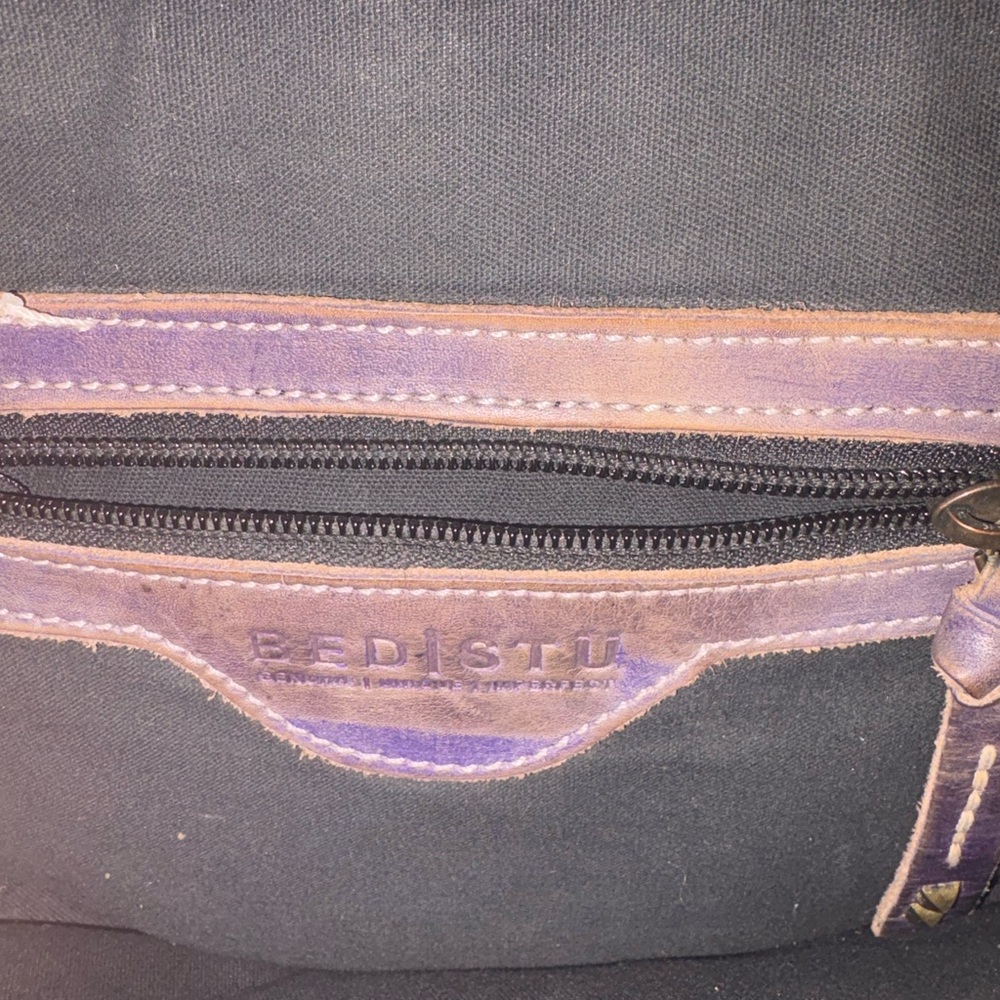 Bed Stu brown Leather Crossbody Bag Saddle purse - Picture 3 of 7